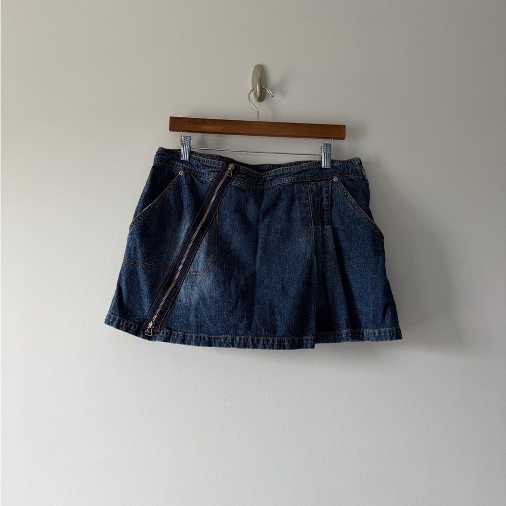 Y2K Low rise denim mini skirt/skort
